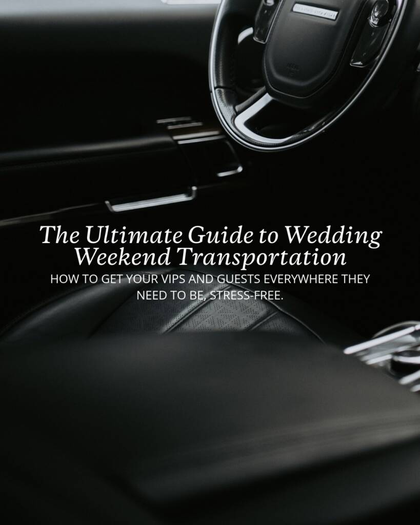 Save this wedding transportation guide for an easy reference while planning your big day! From getting you to the ceremony