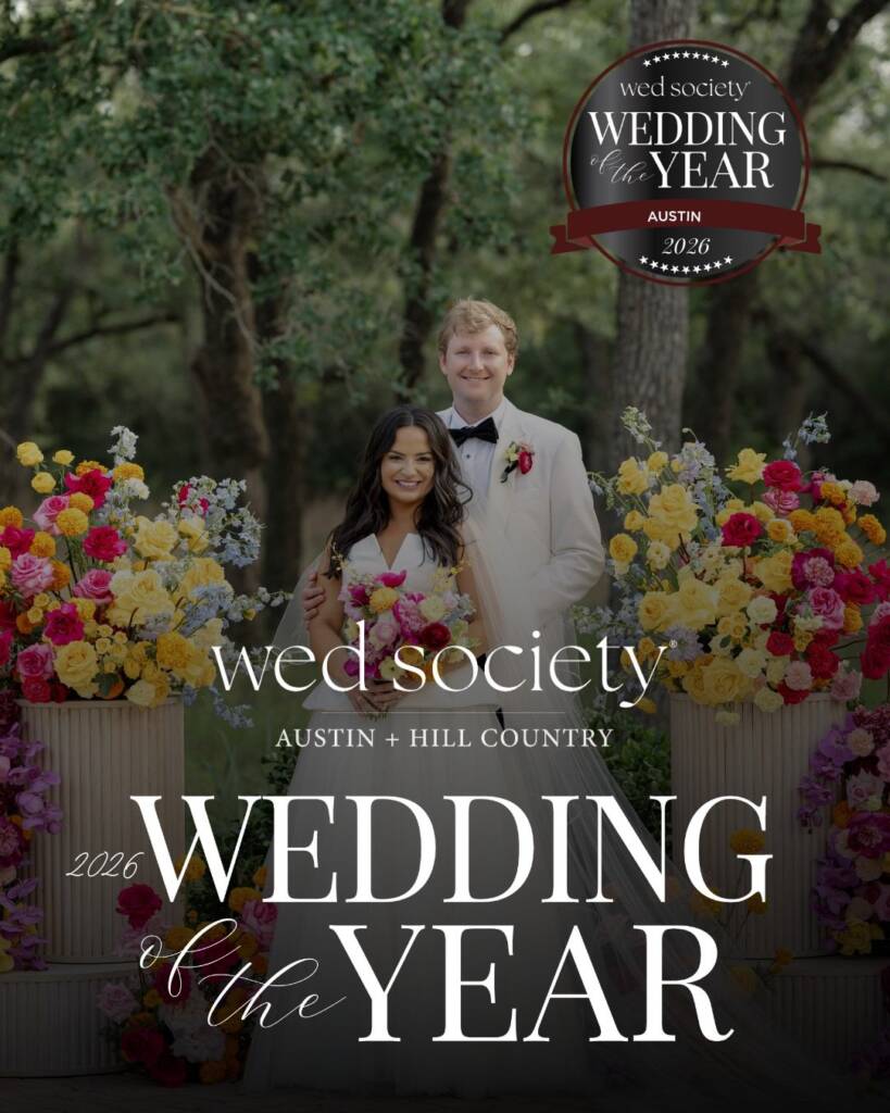 The votes are in! YOU chose Taylor and Drake as our Wedding of the Year!⁠ 🩷🧡 ⁠ From the vibrant